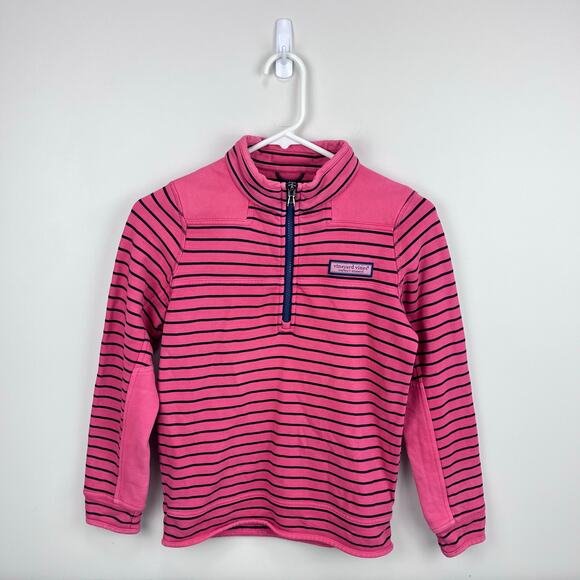 Vineyard Vines Striped Nantucket Red Shep Shirt S 8-10 - Picture 1 of 8